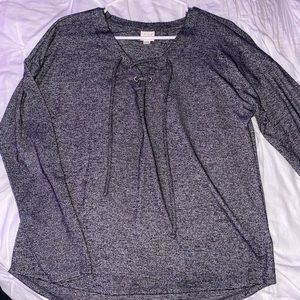 gray blouse